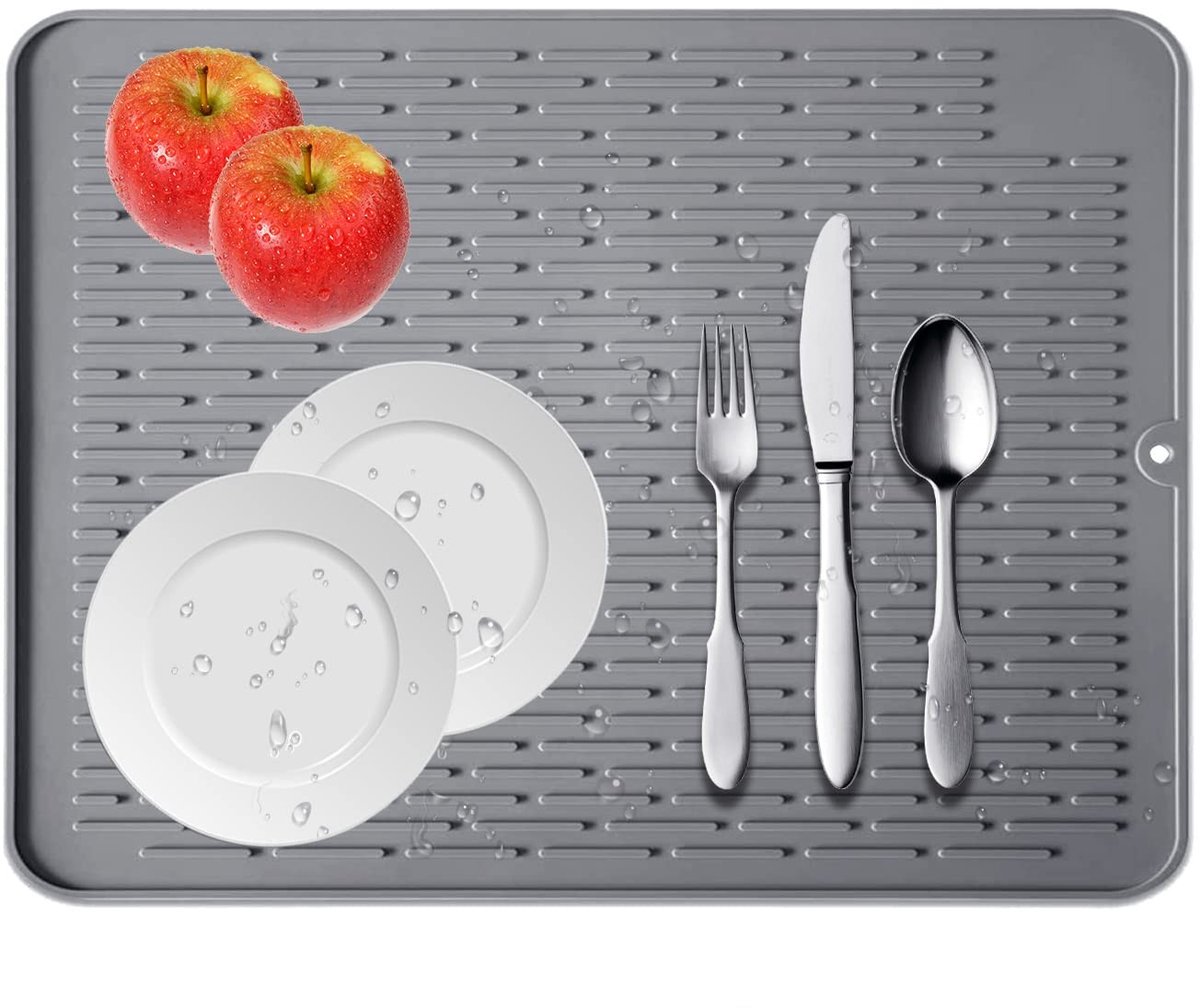 Dailygoods- Afwasmat Antislip - Multifunctionele Droogmat - Hittebestendig - Siliconen - 45 x 40 cm - Zacht en Duurzaam