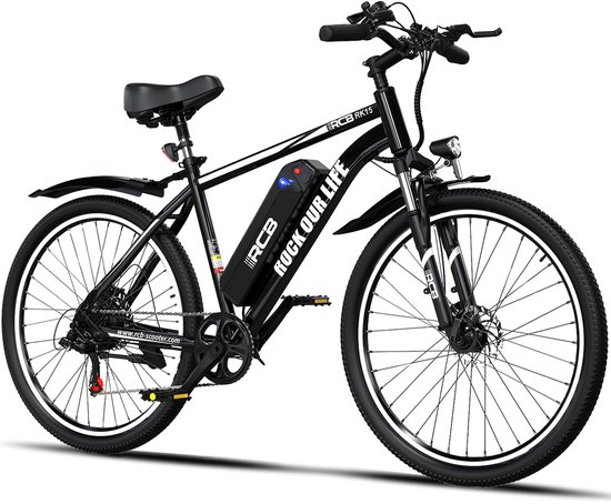 RCB Elektrische Fiets Heren | 26 Inch | 250W Motor | 25 km/u | 7-Speed | zwart
