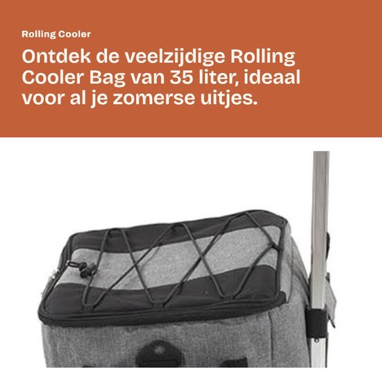 35L Rolkoeler Tas met Wielen - Waterdichte Isolatietas voor Strand en Zomer van Merkloos — afbeelding 4