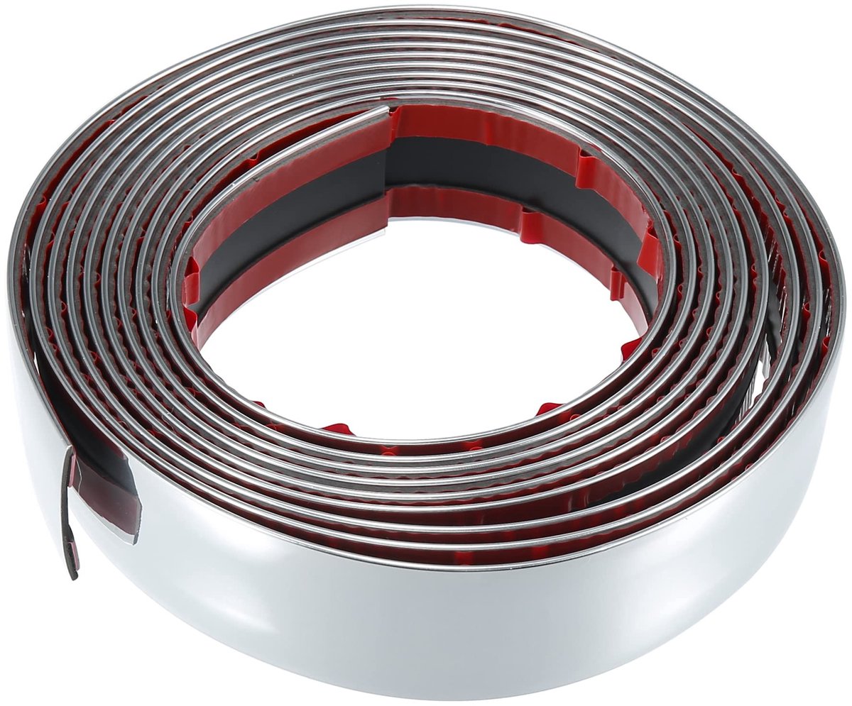 Dailygoods- Autodeurrandbeschermers 50mm Breed - PVC - Zilverkleurig - 500cm Lengte - Universeel - Bescherming tegen krassen - Deurrandstrip