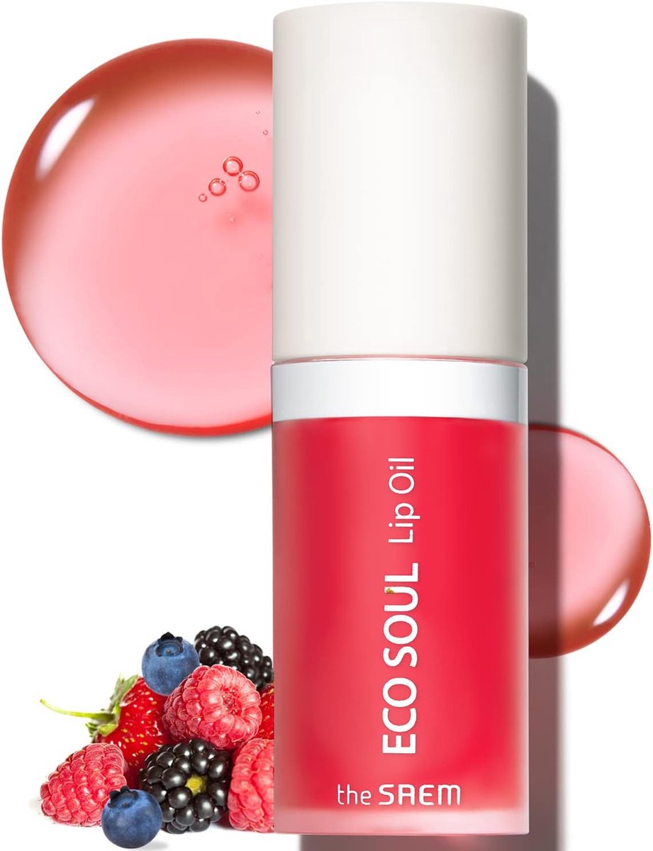 The Saem Eco Soul Lip Oil Berry - Vegan Verzorgende en Plumping Lippenolie