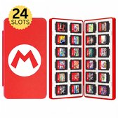 Xainy – Card case rood geschikt voor Nintendo Switch of Switch 2 games | Switch-games accessoires | Spellen game houder | Opberg travel box / opbergbox voor OLED / Lite consoles | Beschermhoes 24 card slots
