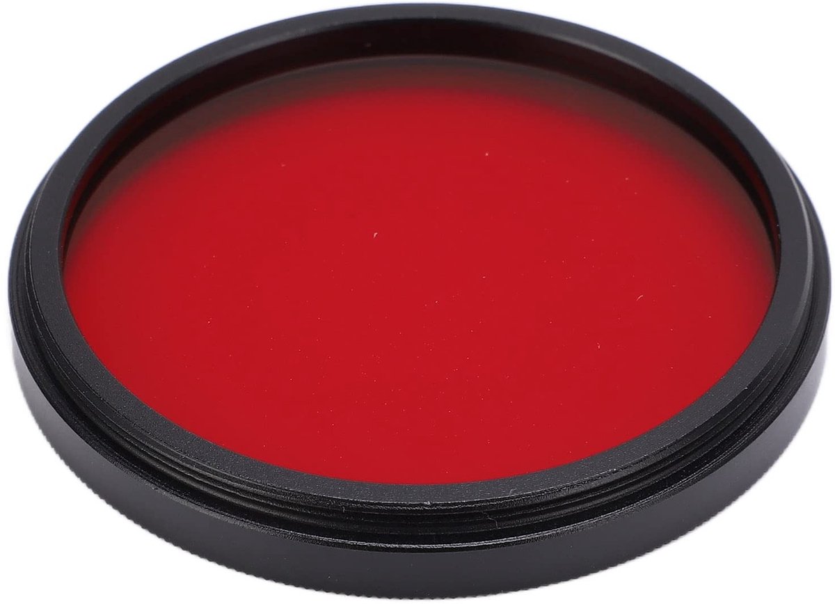 Dailygoods- Cameralensfilter Waterdicht - Rode Full Colour Filter - 40,5 Mm/43 Mm/46 Mm/49 Mm - DSLR-camera Accessoire - Oliebestendig - Verbetert Rode Tinten - Lensfilter