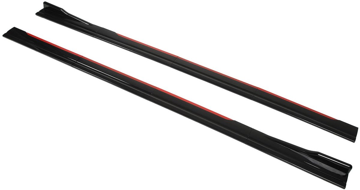 Dailygoods- Autozijskirts Sportieve Stijl - Aerodynamische Verbeteringen - 8 Stuks Universele Trimsplitters - Diffuser Winglets - Auto-exterieuraccessoires - Verhoogde Rijveiligheid - Zijskirts