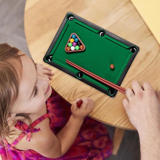 Mini Pooltafel - Binnen Buiten - Spelplezier Thuis - Educatief Ontwerp - 32 cm - Niet Gespecificeerd van mini — afbeelding 5