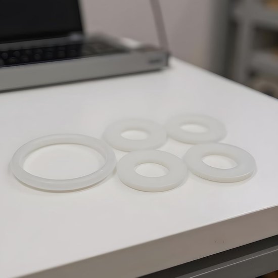 Rubberen Pakking Set - Luchtpomp Afdichtingen - Zwembad Reparatie - Lekvrije Connector - 5 Stuks - Zwart van Merkloos — afbeelding 2