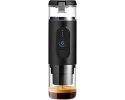 Draagbare Koffiemachine - Espresso Maker - Koffie Zetten - Pompdruk Extractie - 100 ml - Mat Zwart