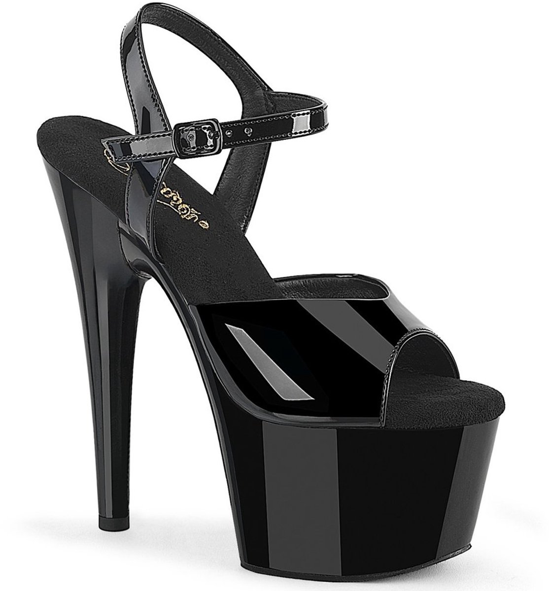 Pleaser - ADORE709WR Sandaal met enkelband - US 13 - 44 Shoes - Zwart