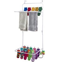 Wasrek - wit - 51x120x41 cm - opvouwbaar