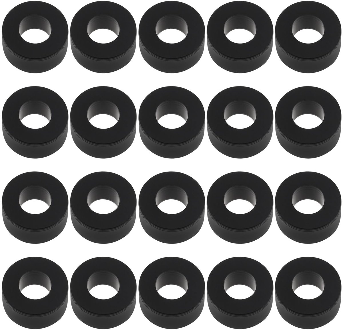 Dailygoods- Slotcarbanden 20 Stuks - Silicone Achterbanden - Compatibel met Aurora AFX - 12mm/6mm - Schokbestendig - Eenvoudig te Installeren - Slotcarwielen