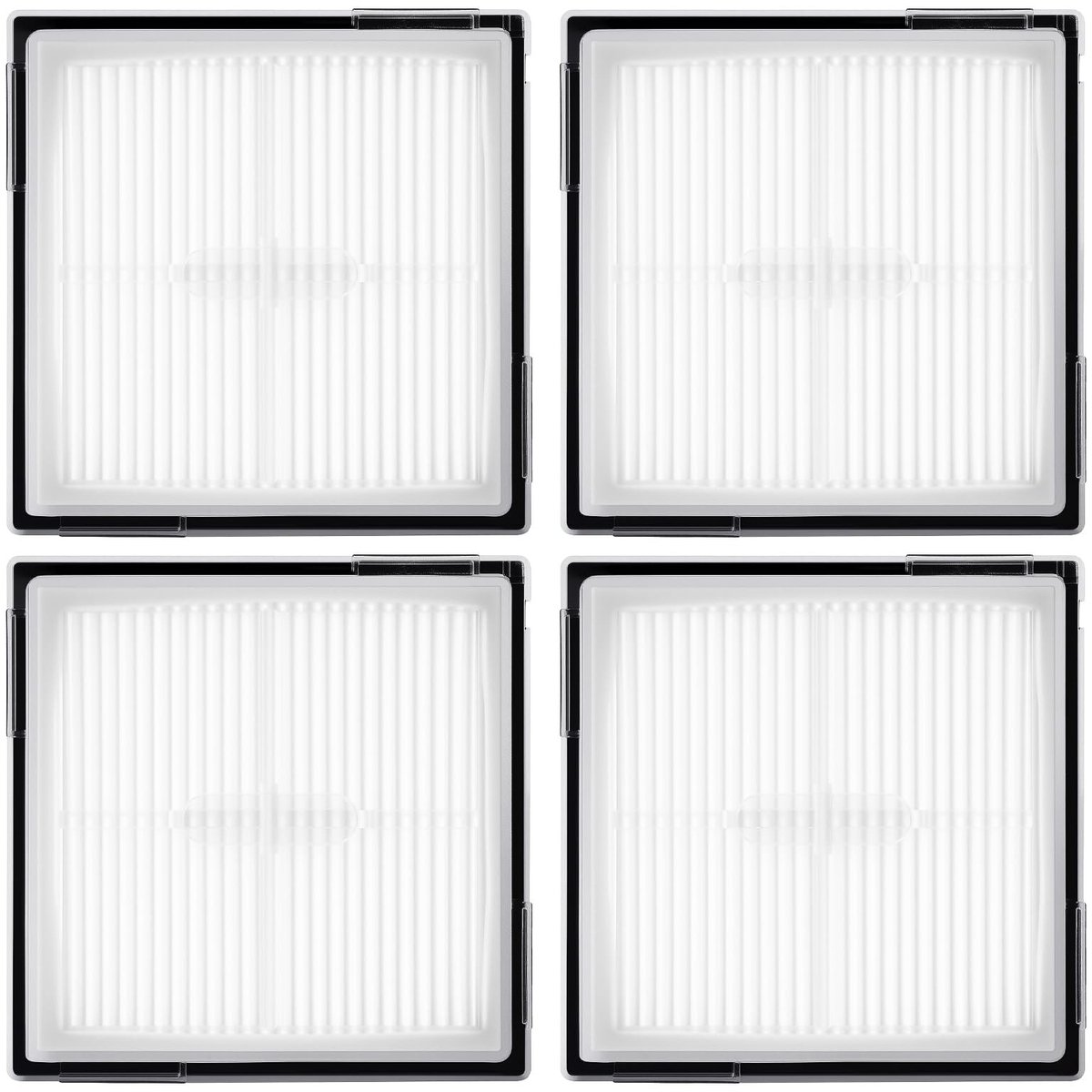 Dailygoods- HEPA Filter wasbaar en herbruikbaar - Stofzuigerfilter - Compatibel met Roborock Q10 S5/X5 - Sterkere zuigkracht - Effectieve filtratie - Verwijdert stof en vuil