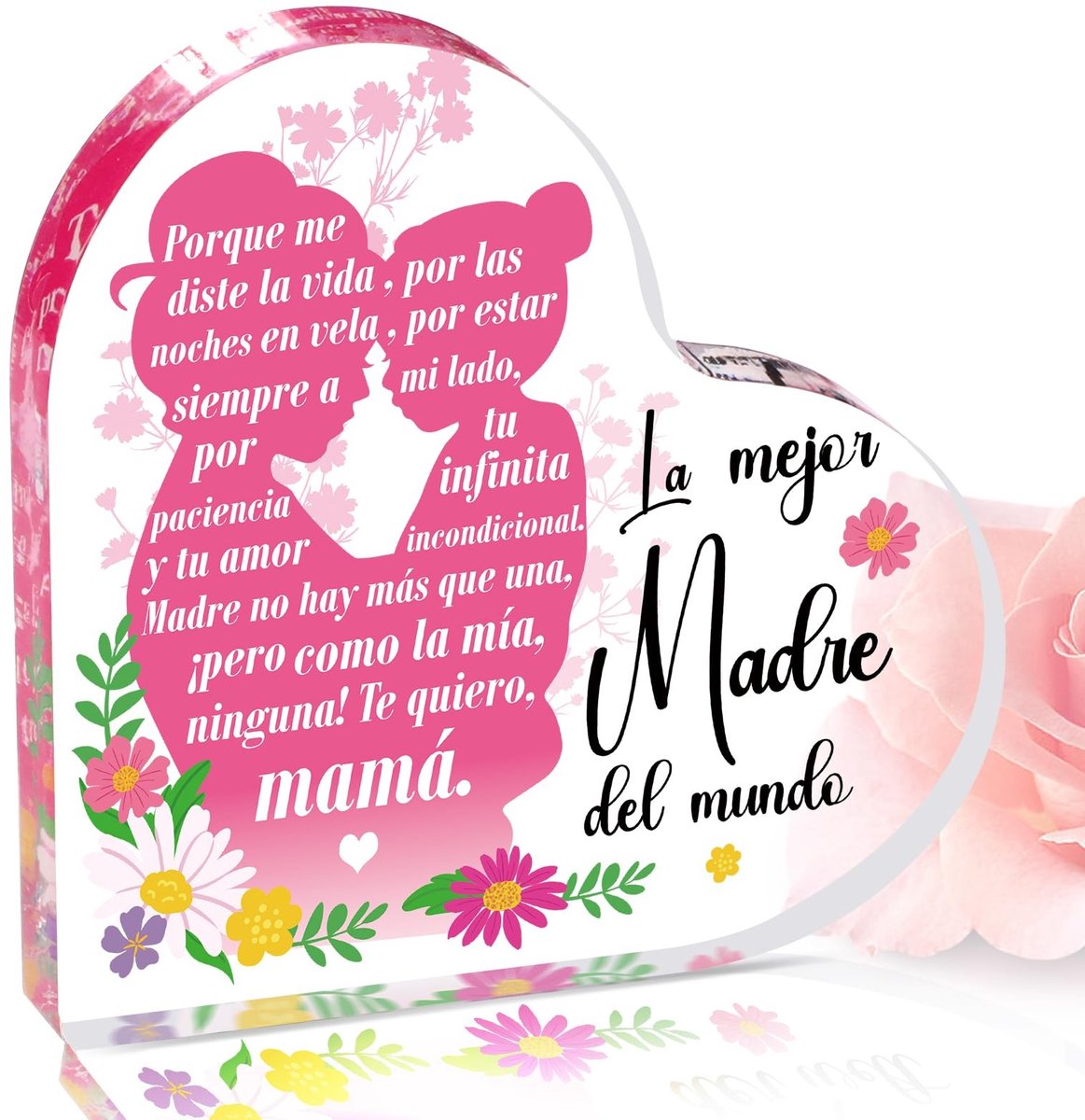 Dailygoods- Decoratie - Cadeau voor Moederdag - Origineel Cadeau - Acryl Decoratie - Beste Moeder - Uniek Geschenk - Woondecoratie