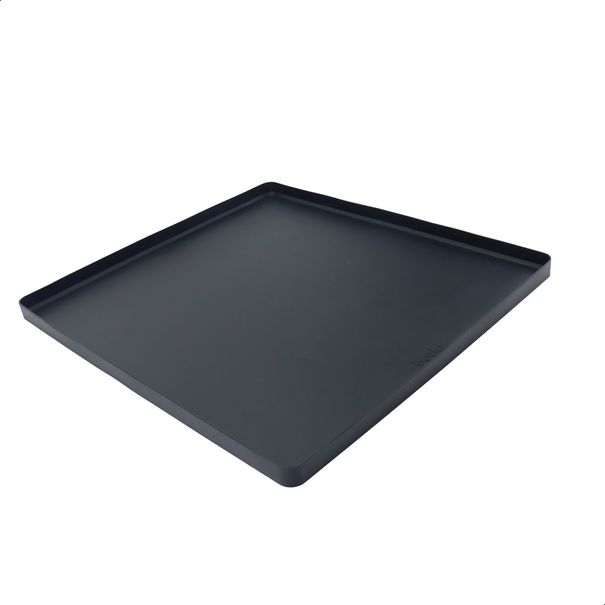 Lekbak Wasmachine - Opvangbak tegen lekkage - Siliconen - 65x60x3 cm - Zwart - Bodo