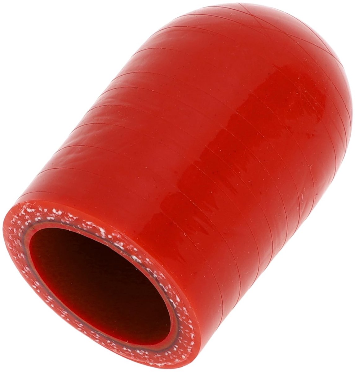 Dailygoods- Siliconen Slang - Rood - Eindkap - Bypass-buis - 30mm Lengte - 20mm Binnendiameter - Hoge Temperatuur Bestendig - Slangafsluiter