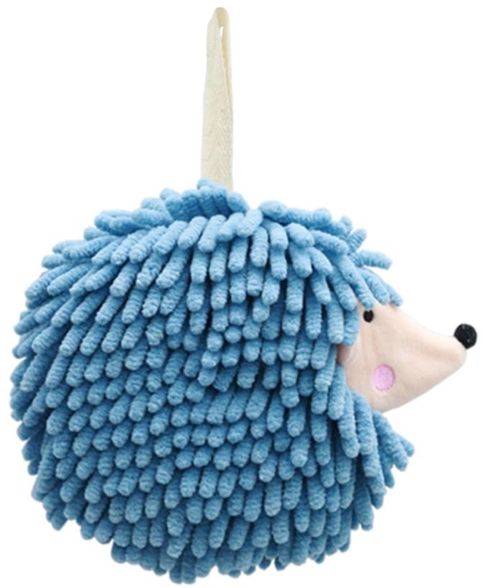 Dailygoods- Handdoekballen Zacht - Microvezel Chenille - Egelvorm - Ophanglus - Sterke Wateropname - Decoratief voor Badkamer/Kinderkamer - Handdoek