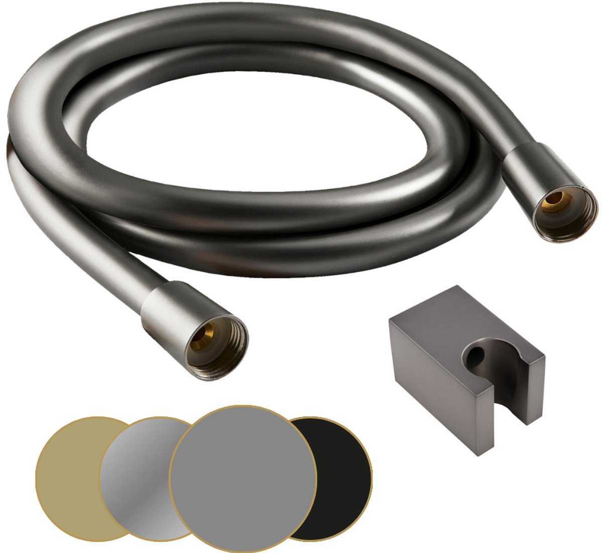 Schulte Doucheslang - L: 175 Cm - Anti-torsie - Industrieel Mat - Voor Handdouche