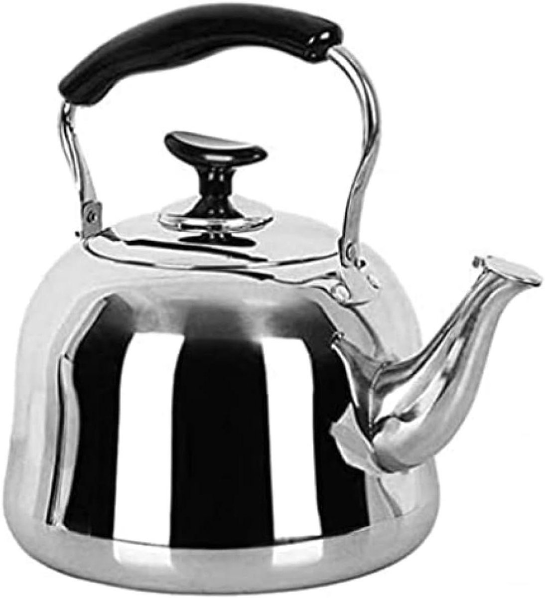 Waterkoker Ketel - Theepot Ketel - Water Koken - Verdikte Basis - 4 Liter - Zilver