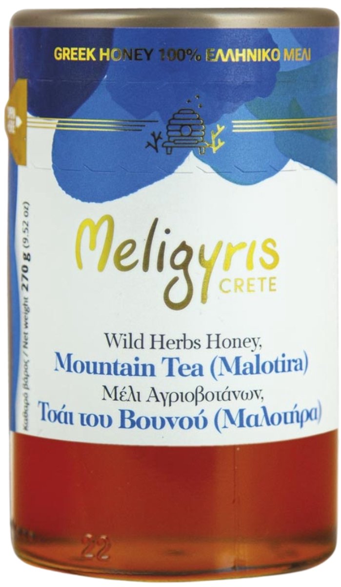 Berghoning met Bergthee - Onbewerkt & Puur - Rauwe Honing - 270g - Meligyris