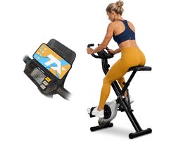 Trex Sport TX-340XB Briz – Opvouwbare Hometrainer – X-Bike Fitnessfiets – Compact & Opklapbaar voor Thuis – Hartslagsensoren – 100 kg