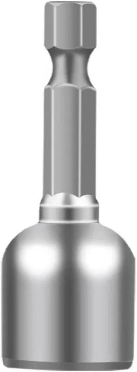 Momentsleutel Set - Slagdoppen Moer - Mechanische Taken - Magnetische Zeskantadapter - 6-13 mm - Zilver