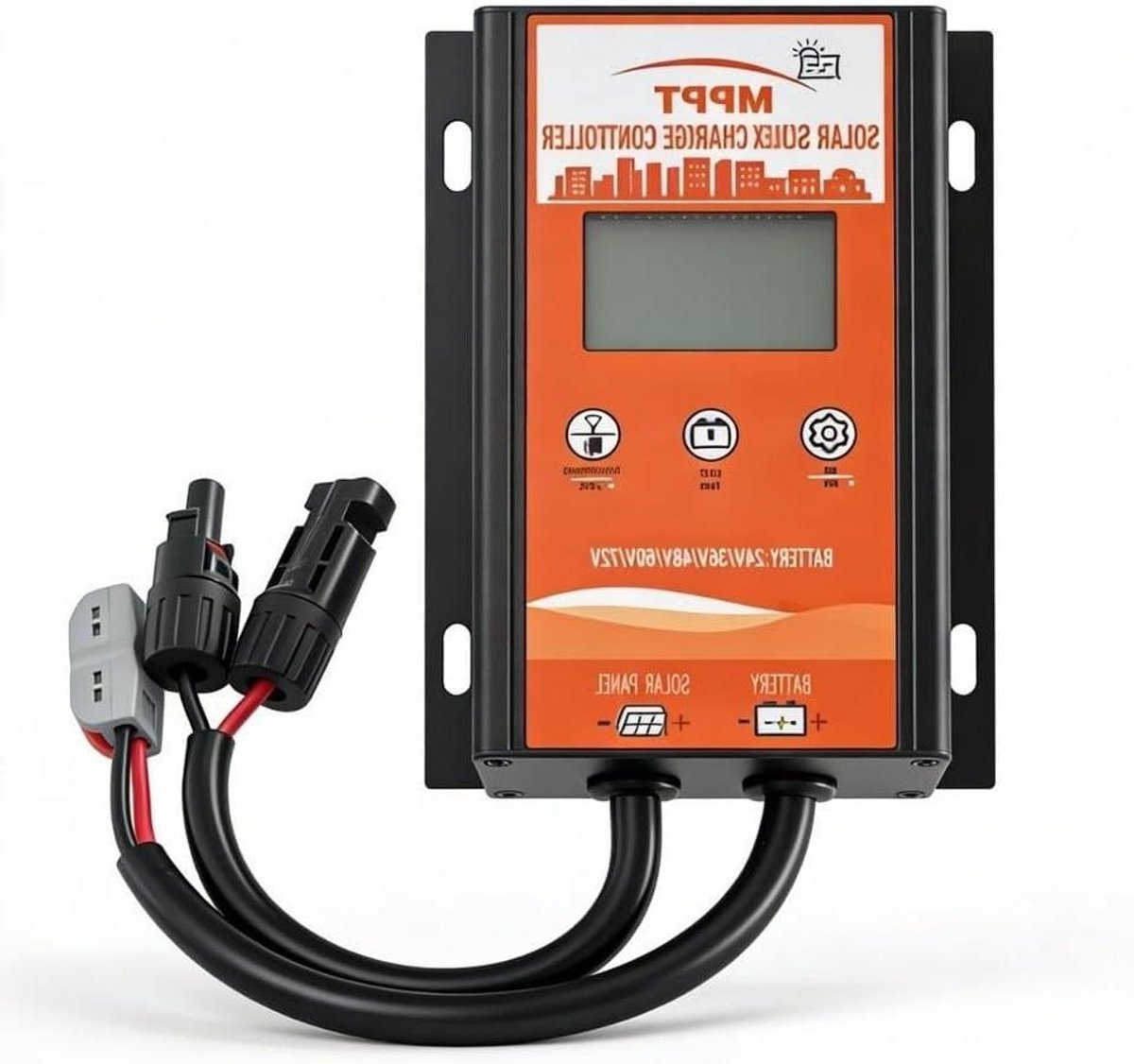 MPPT Solar Laadregelaar - Energie Oplader - Fotovoltaïsche Systemen - Geavanceerde MPPT Technologie - 15A Laadstroom - Zoals Afgebeeld