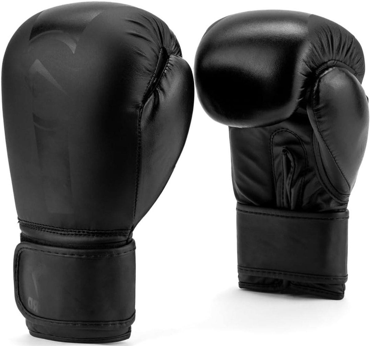 Overlord Boxing Gloves for Kids 4 Years and Adults, 15 ml (25 ml) to the Box Muay Thai Kickboxing (6 oz, Black)