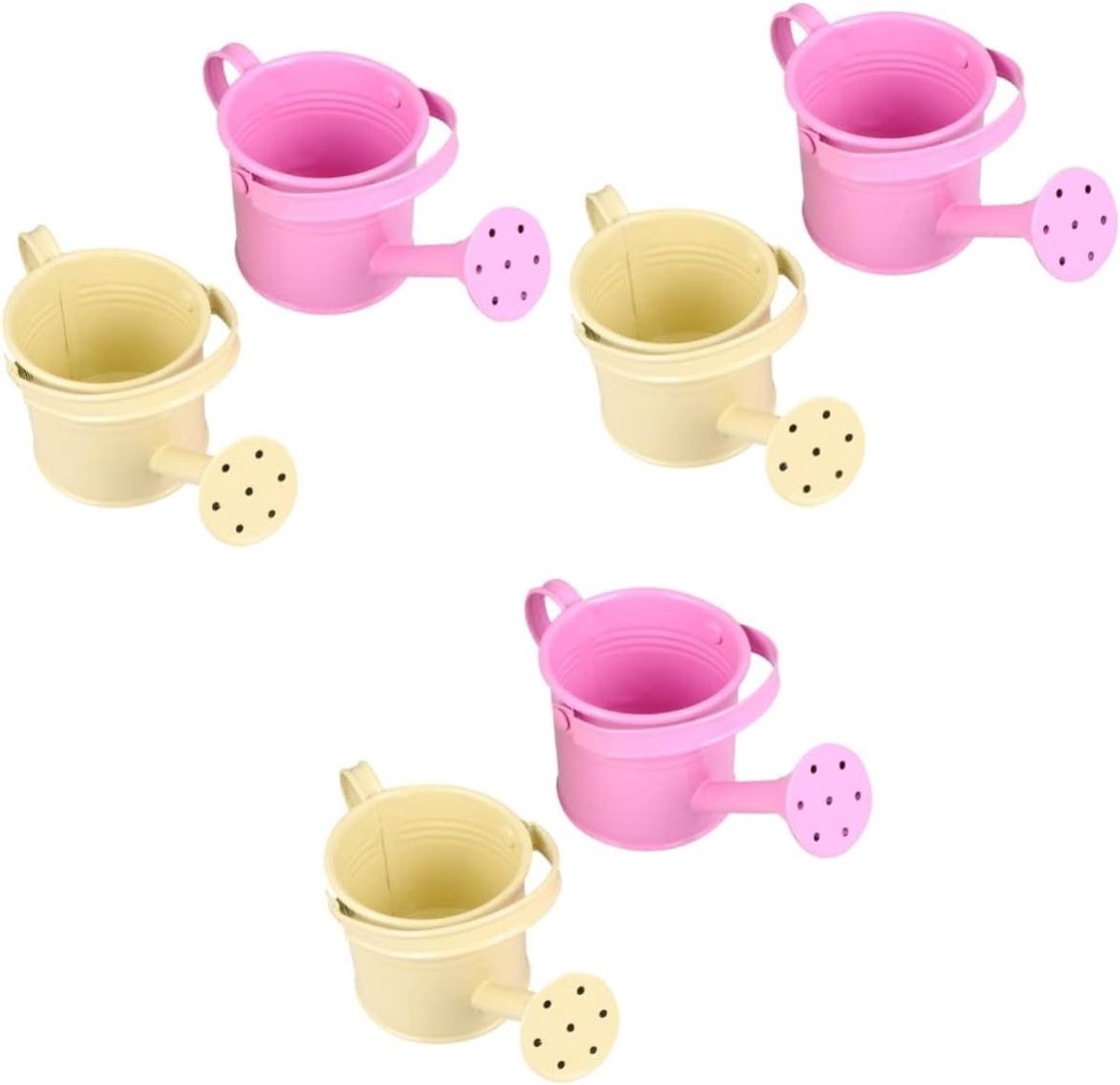 Gieter Set - Waterkan Bonsai - Planten Water Geven - Stabiele Dikkere Basis - 6 Stuks - Beige Roze