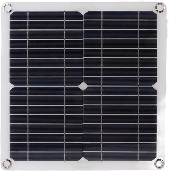 Draagbare Zonnepaneelkit - Zonneoplader Set - Energie Opwekken - Hoog Rendement - 200W 12V - Zwart