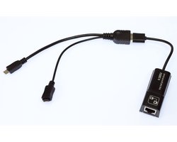 USB Ethernet Adapter for 2nd Generation Fire, 4K & 4K MAX Firesticks - Wired Internet Connection Up to 100Mbps with Micro USB Powered OTG Cable (Not for Roku)