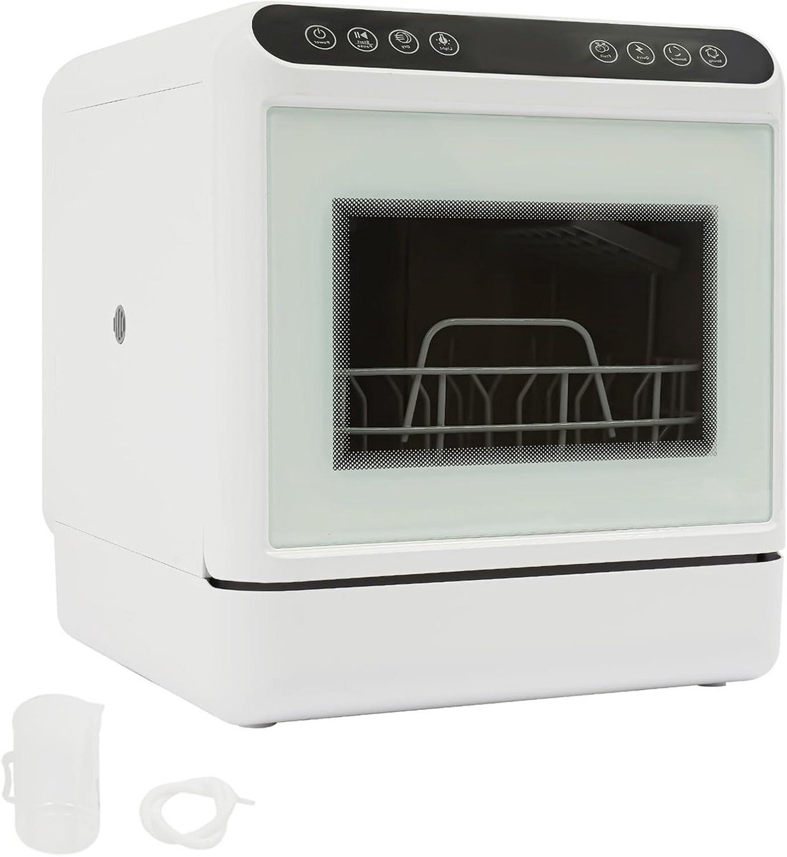 Draagbare Vaatwasser Mini Vaatwasser Keuken Reinigen 6L Watertank 46 x 41 x 46 cm Wit