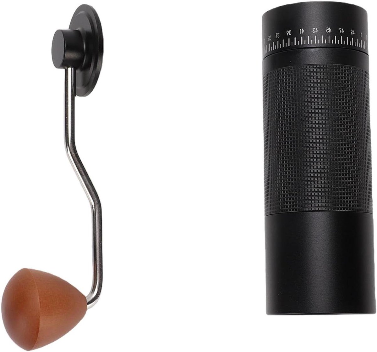 Koffiemolen Handmatig Bonenmaler Verse Koffie Stille Werking 25 Gram Capaciteit Zilver
