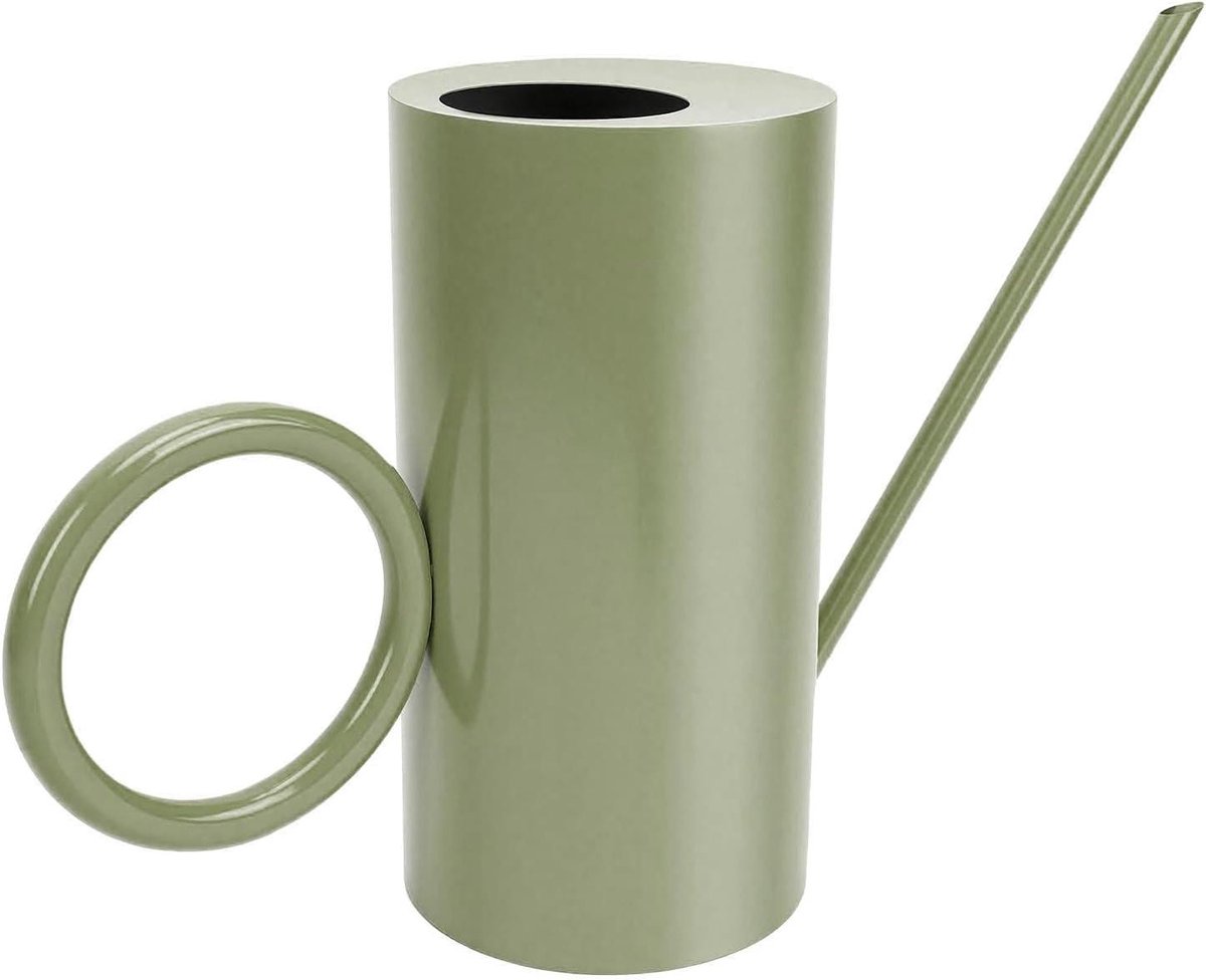 Gieter RVS - Waterpot Binnen - Planten Water Geven - Lange Precisie Uitloop - 33 cm Lengte - Groen