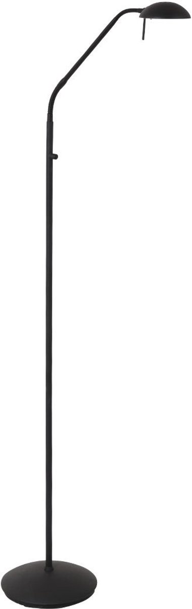Vloerlamp Biron 1 lichts Zwart met dimmer 2700 Kelvin | Modern | Metaal en Glas | Mexlite