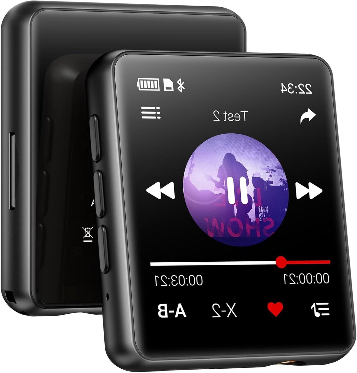Draagbare Muziekspeler - Digitale Audio - Muziek Luisteren - Ingebouwde Luidspreker - 128GB - Zwart