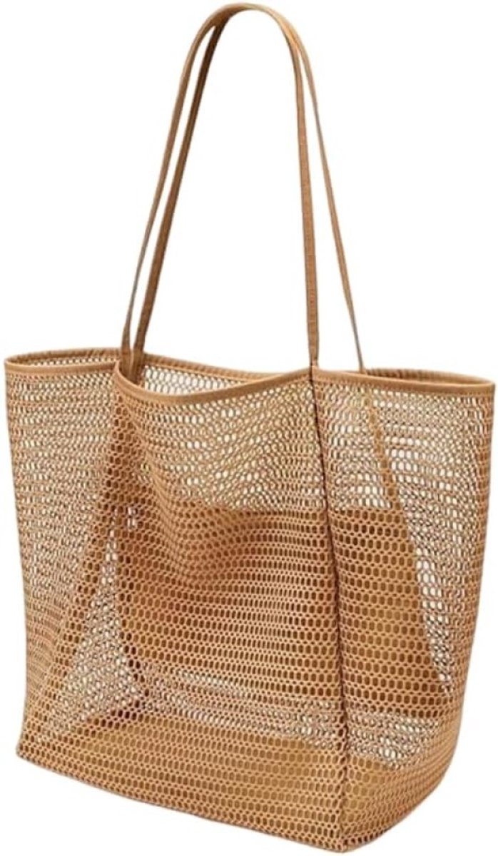 Herbruikbare mesh boodschappentas 22L - Kaki