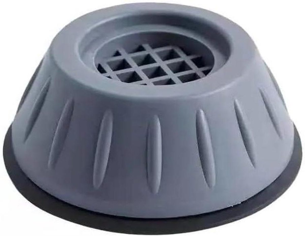 Anti Vibratie Voeten - Wasmachine Dempers - Stabieler Gebruik - Vermindert Trillingen - 4 stuks 8cm - Grijs