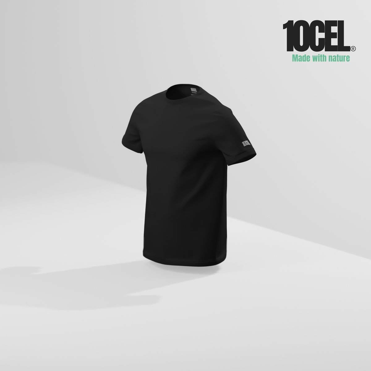 10CEL Ronde hals T Shirt Heren - 2 pack - Anti-transpirant - Zwart - TENCEL ™ - Zijdezacht - Ademend - Anti-Bacterieel - Korte mouwen - Ronde hals - Maat XXL