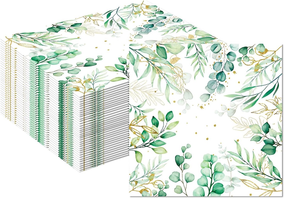 Servetten Papieren - Servetten - Tafel Servetten - Papier - Papieren Wegwerp Servetjes - Feestservetten - Voorjaar Servetten - Lunch/Diner Tafel Decoratie - 2 Laags - Veelkleurig - 33 x 33 cm - 40 Stuks - van Imperatoris