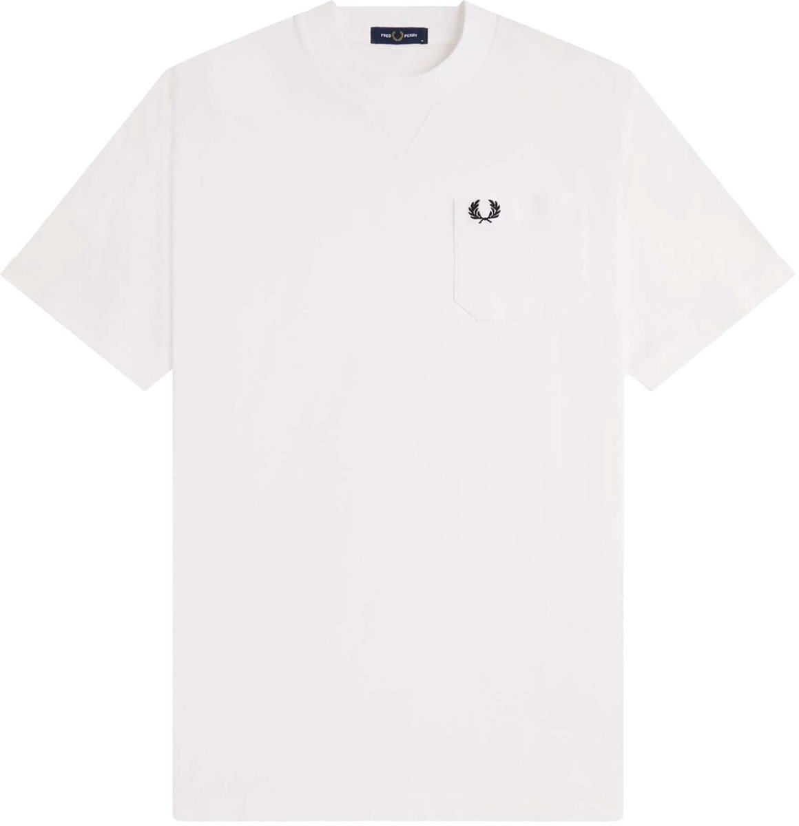 T-Shirt Fredperry Fp Pocket Detail T-Shirt Fashion Wear Volwassen Wit