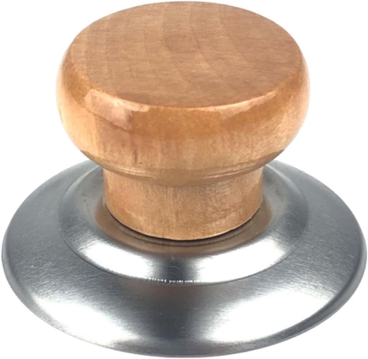 Handgrepen Pannendeksels - Houten Knoppen - Kookgerei Reparatie - Natuurlijk Hout - 6x6 cm