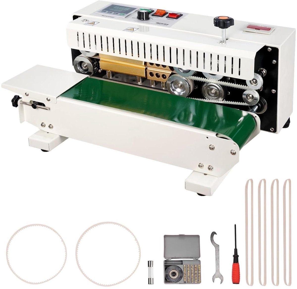 Bandverzegelingsmachine - Folie lasapparaat - Zakken Sluiten - Digitale Temperatuurcontrole - 6-12 mm Lasbreedte - Zilver