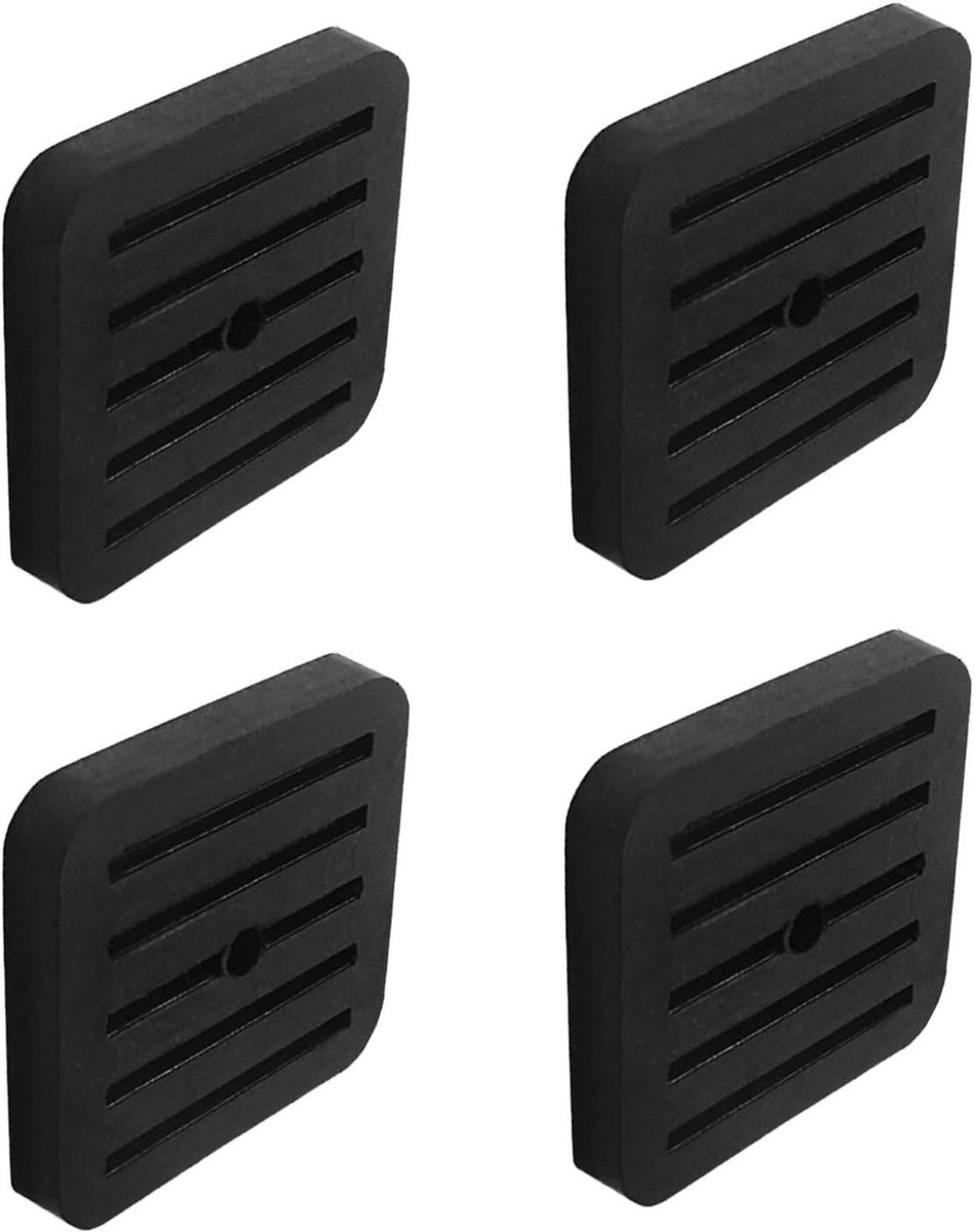 Vibration Insulating Mats for Air Conditioner,4 Piece Set of Rubber Shock Absorbing Brackets - Noise Isolating Vibration Mat | Suitable for HVAC, Washing Machine, Dryer, Refrigerator, Freezer, Air