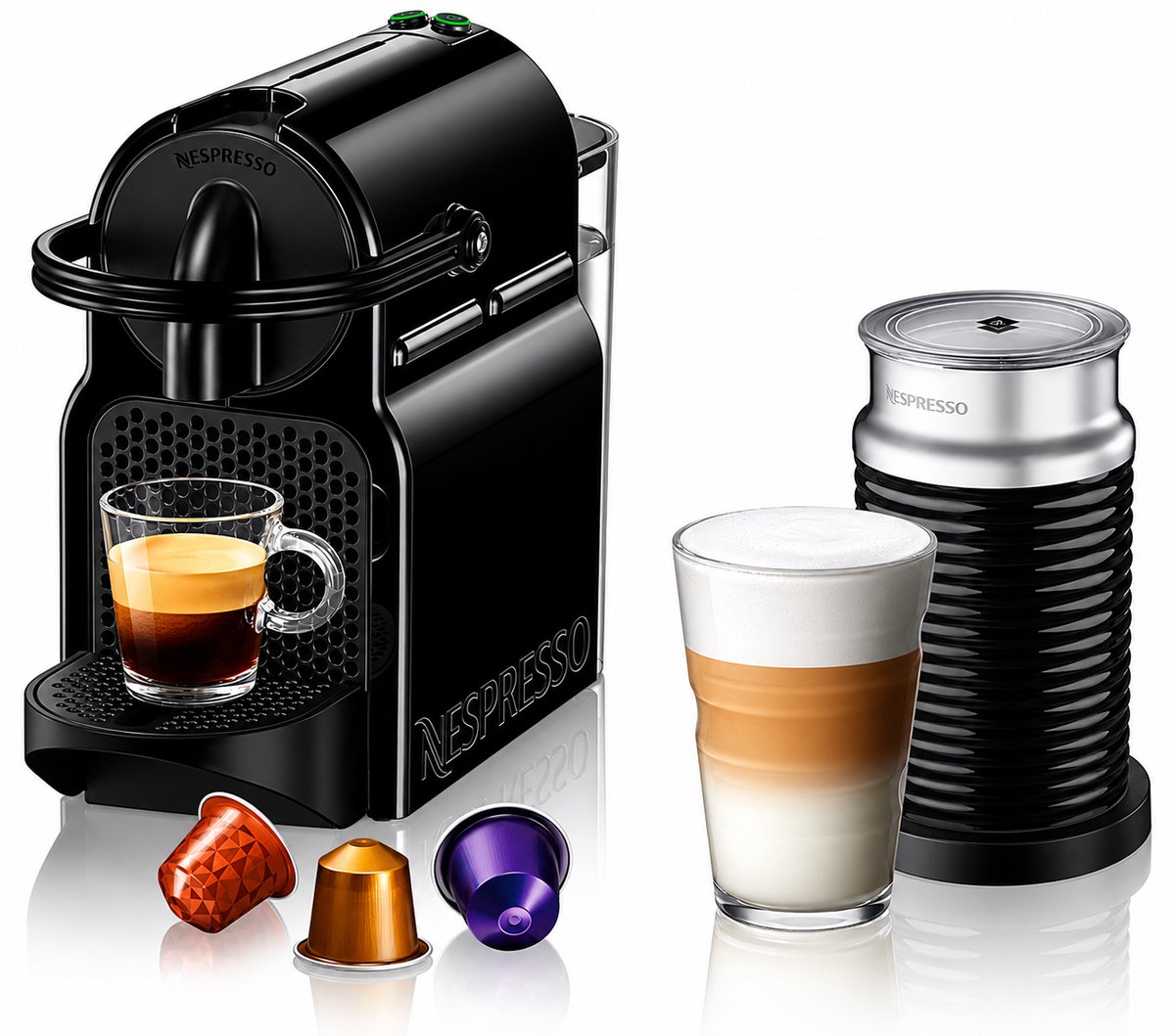 Nespresso De'Longhi Inissia EN 80 BAE Koffiemachine - Zwart