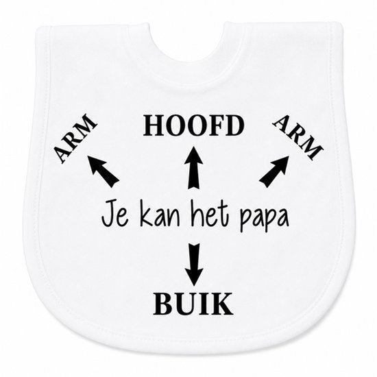 Baby slabbetje cadeau tekst papa je kan het pijlen zwangerschap bekendmaking aankondiging voor de liefste aanstaande geboorte gaat worden jullie worden je wordt zwangerschapsaankondiging van VIP-LASER. — afbeelding 2