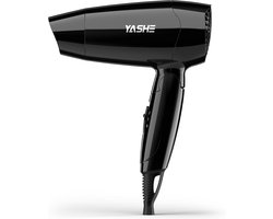 YASHE mini-föhn - opvouwbaar - 1200 W - zwart