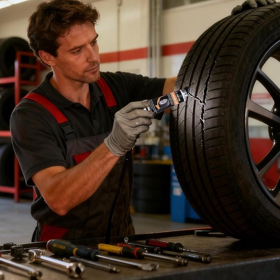 Band Reparatie Lijm - Punctie Kit - Auto Banden Herstellen - Snelle Uitharding - 30ml - Transparant — afbeelding 2