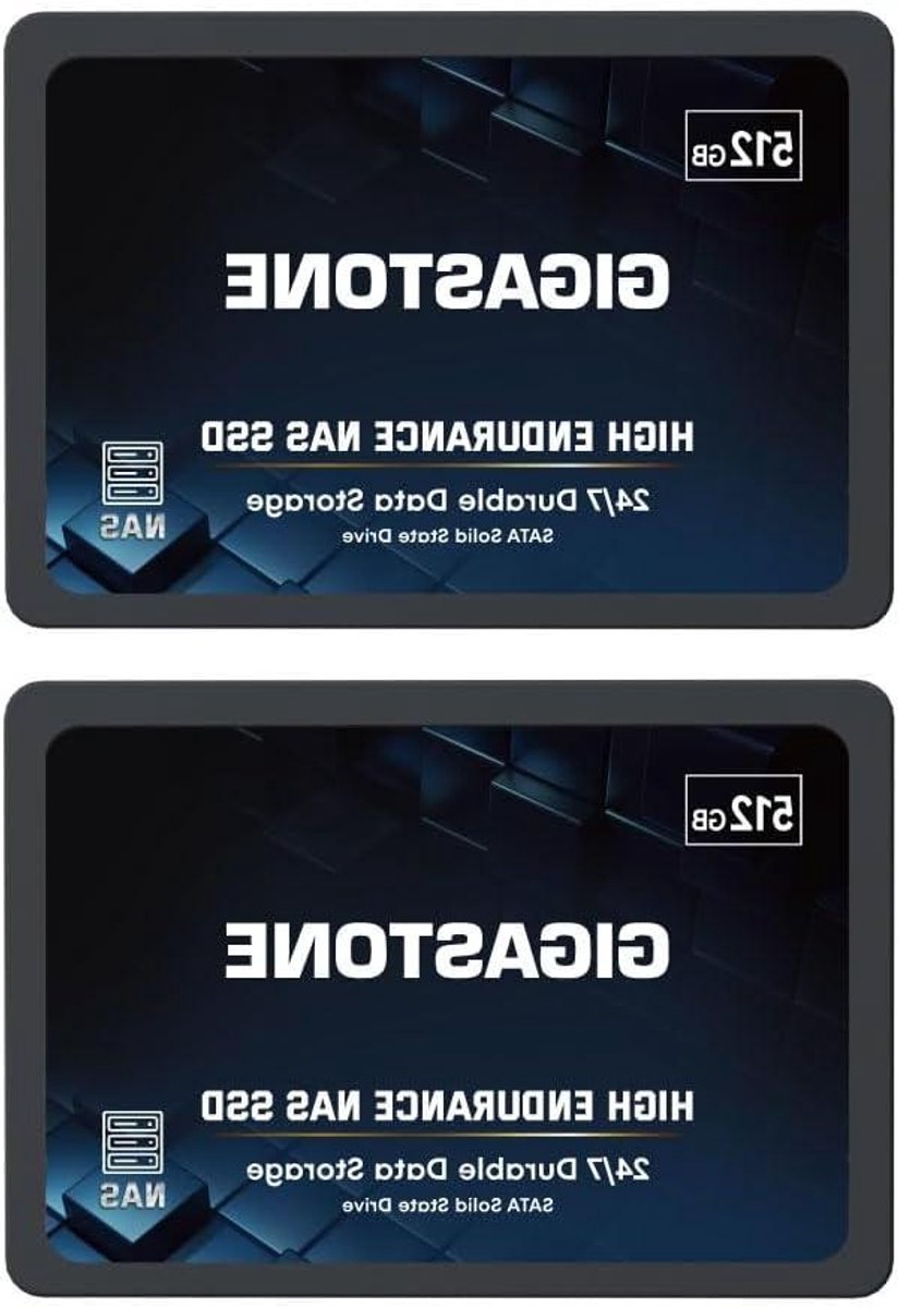 Interne SSD Schijven - Opslag Schijven - Zware Werkbelastingen - 24/7 Continue Gebruik - 512 GB 2 Stuks - Zwart