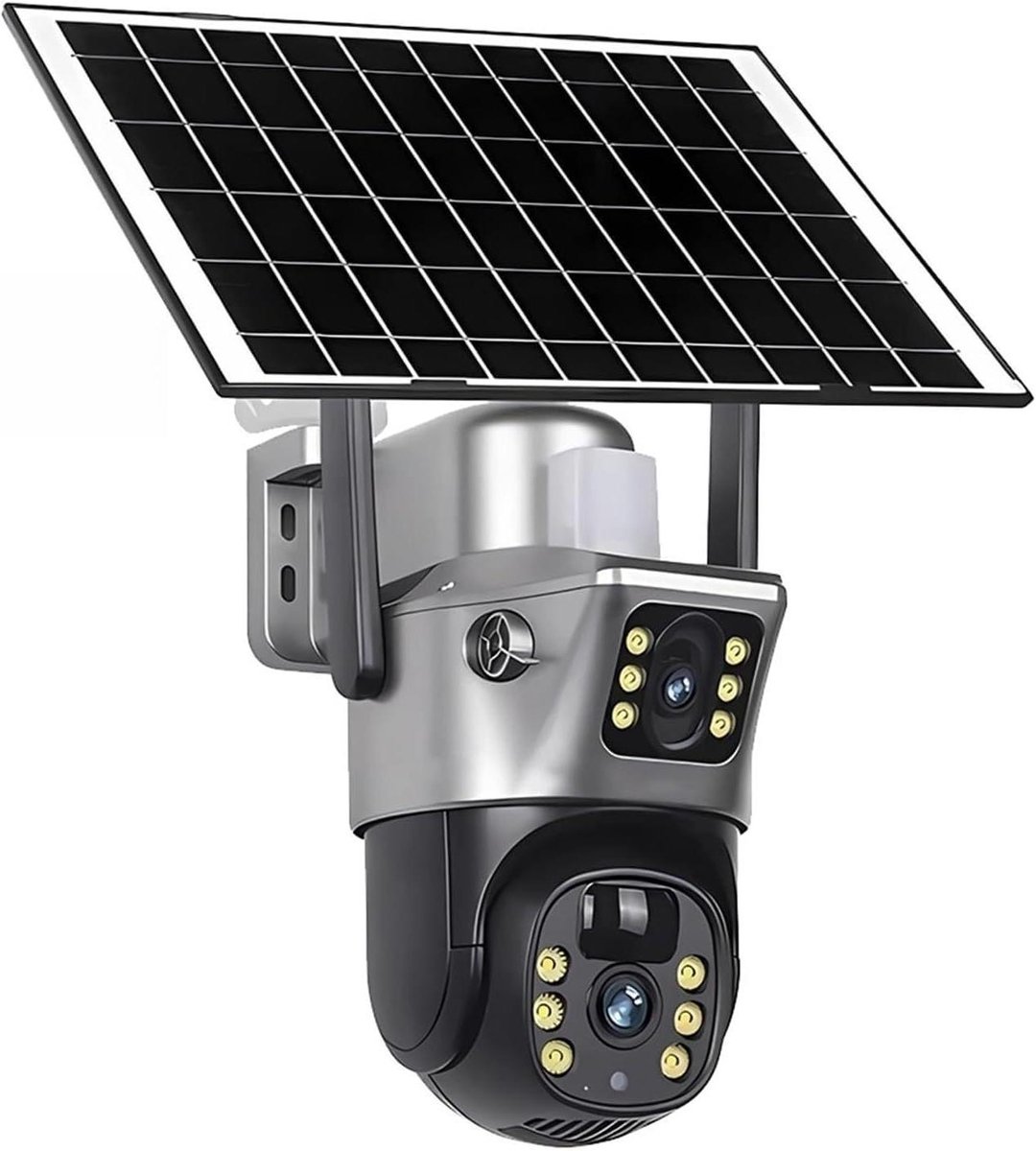 Beveiligingscamera - Draadloze camera - Huis bewaken - Dubbele lens dubbel scherm - 4MP - Wit