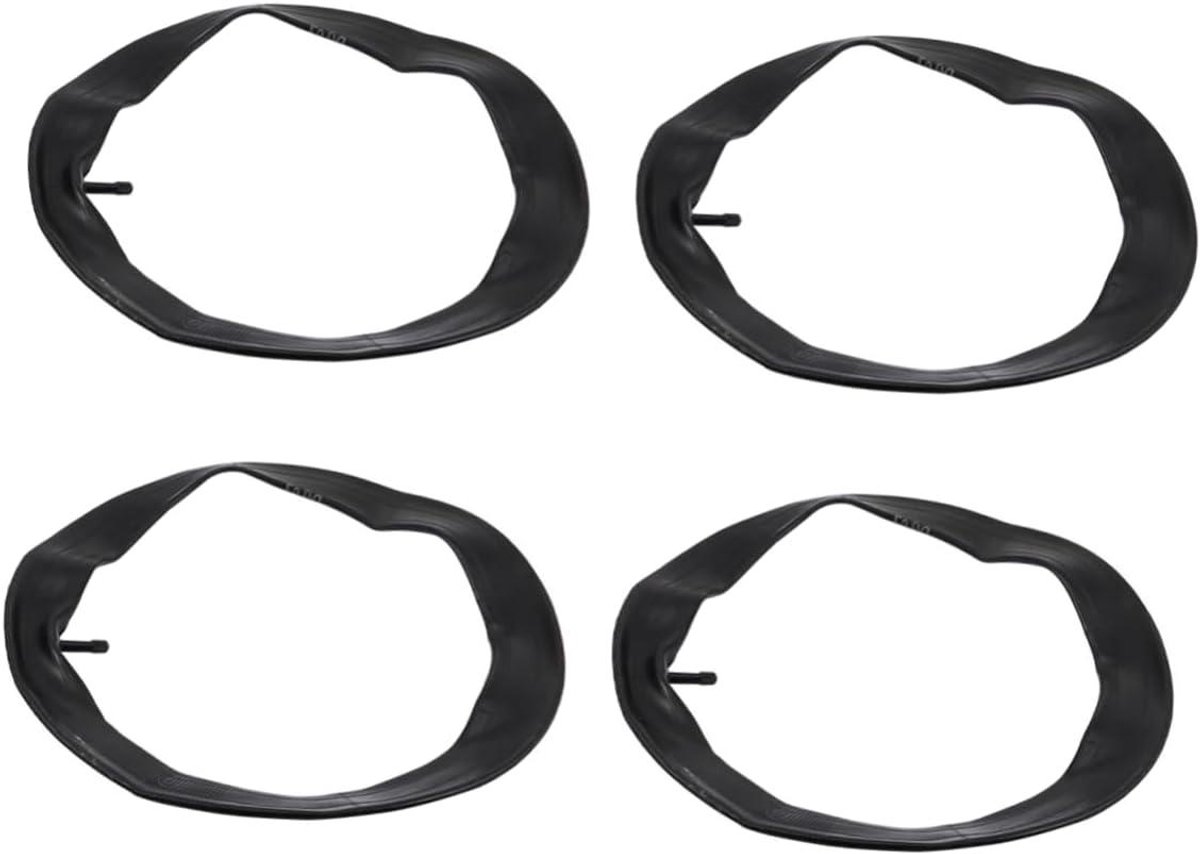 Binnenbanden Set - Vervangingsbanden Fiets - Fietsen Onderhoud - Schokabsorberend Rubber - 4 Stuks - Zwart