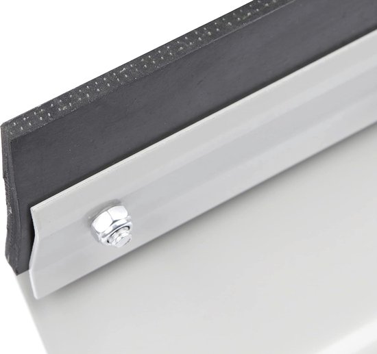 Stalen Vuilnischuif - Schuif met rubber - Stal reinigen - Ammoniakbestendig rubber - 30 cm - Zwart — afbeelding 2